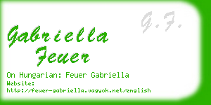 gabriella feuer business card